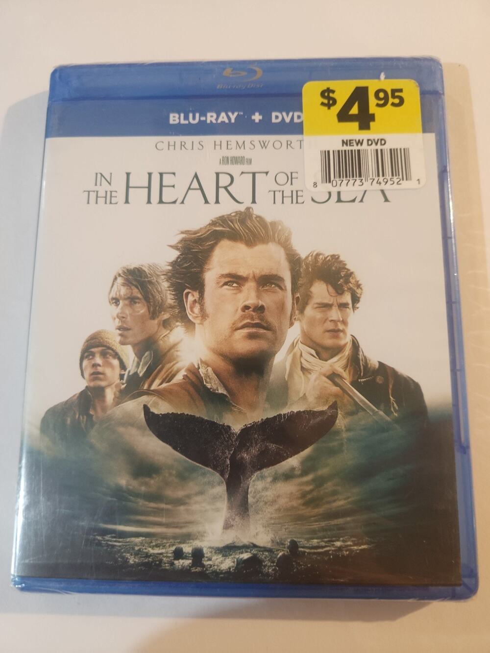 NEW - In the Heart of the Sea (Blu-ray, 2015) Chris Hemsworth - Free ShipN!